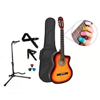 PACK GUITARRA ACUSTICA NYLON SUNBURST